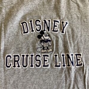 Disney Cruise Lines Circa 2003 Muscle Shirt, Sleeveless Embroidered Logo. Mickey